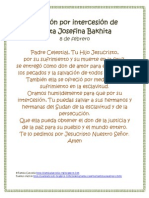 Oración Josefina Bakhita