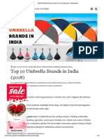 10 Best Umbrella Brands in India - 2018.05.23 PDF