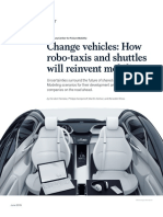 Change Vehicles: How Robo-Taxis and Shuttles Will Reinvent Mobility