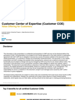 Customer Center of Expertise (Customer COE) : Value Offering For Customers