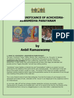 Achidram Aswamedham Importance PDF