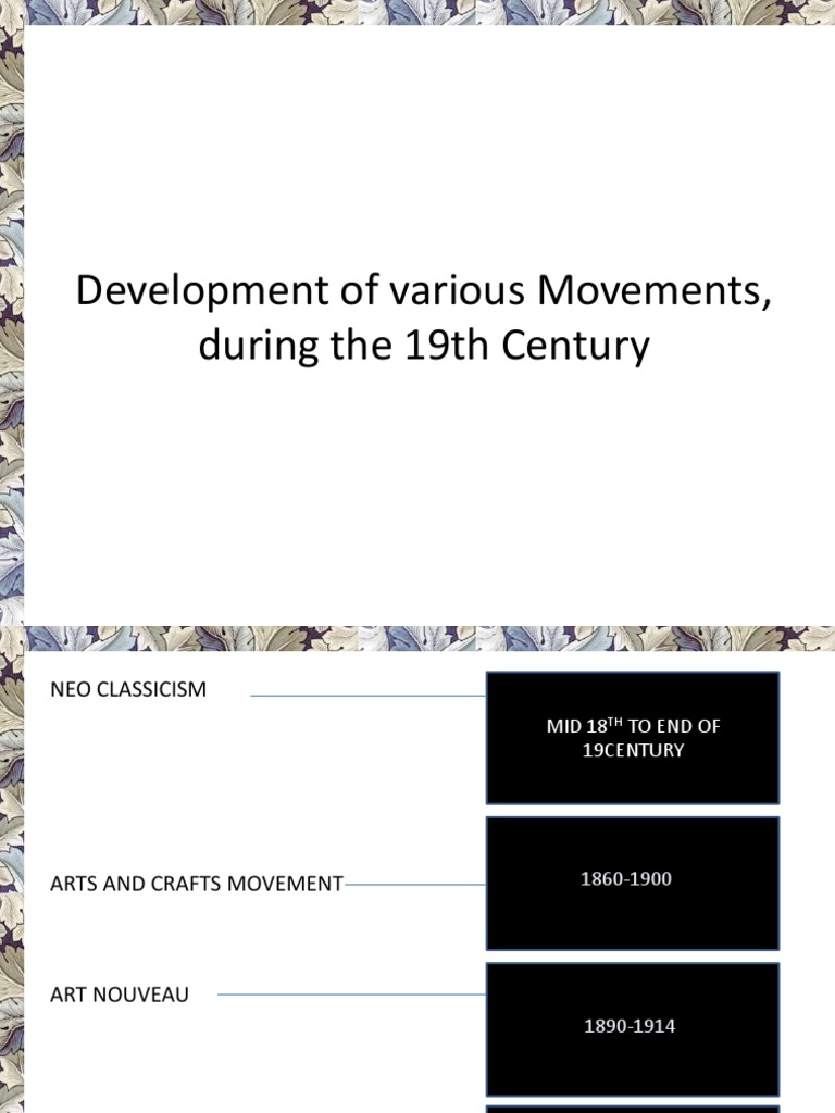 19th Century Art Movements Overview | PDF | Art Nouveau | Arts And ...