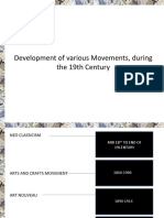 Development of Various Movements, Thoughts and Philosophies