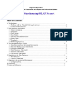 Data Warehousing/OLAP Report: Deepa Vaidhyanathan Graduate Student-Department of Computer and Information Systems