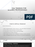 Critical Thinking For Business Professionals 3 Hi-Rez Images