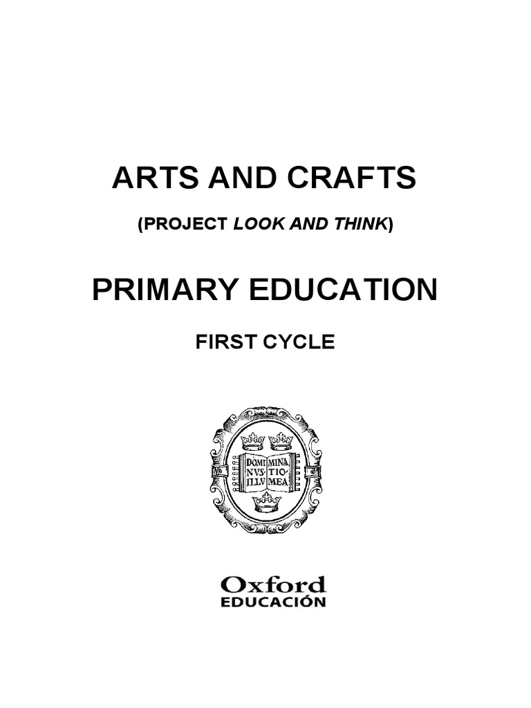 Materials and Objectives of an Arts and Crafts Project for Primary Education Students PDF