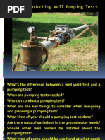 Well Pumping Test Guidelines | PDF | Aquifer | Pump