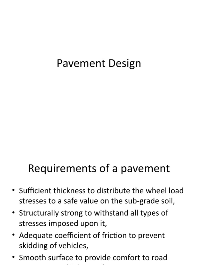 Pavement Design | PDF | Road Surface | Strength Of Materials