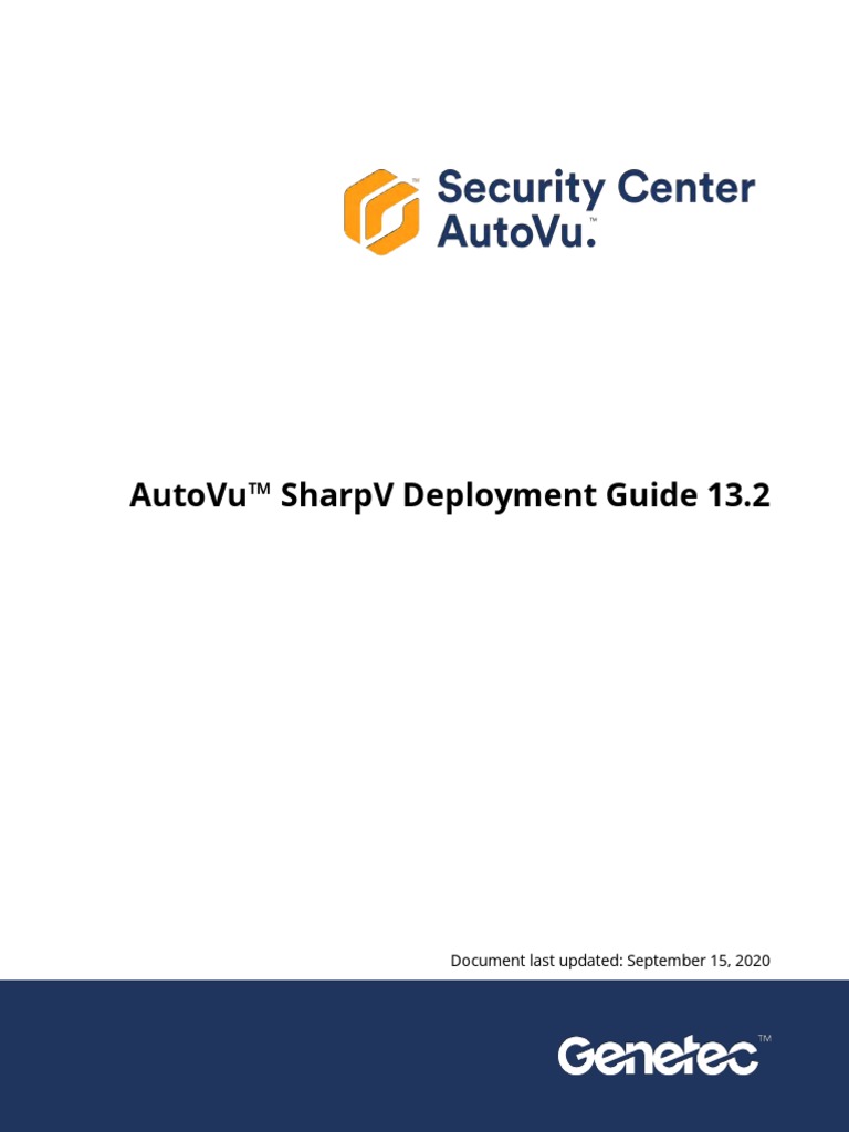 EN - SharpV Deployment Guide 13.2 | PDF | Deep Learning | Trademark