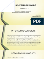 Organisational Behaviour Assignment - Interactive Conflicts & Negotiation Skills