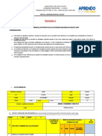 Formato 1 Informe Mensual Del Docente Al Director TR