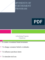 Components of Advertisement Program