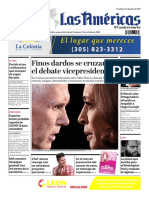 DIARIO LAS AMÉRICAS Edición Semanal Del 9 Al 15 de Octubre de 2020