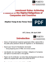 Multilateral Investment Rules: Achieving A Balance in The Rights/Obligations of Companies and Countries