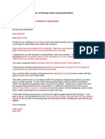 Letter Confirming Verbal Warning Discipline PDF