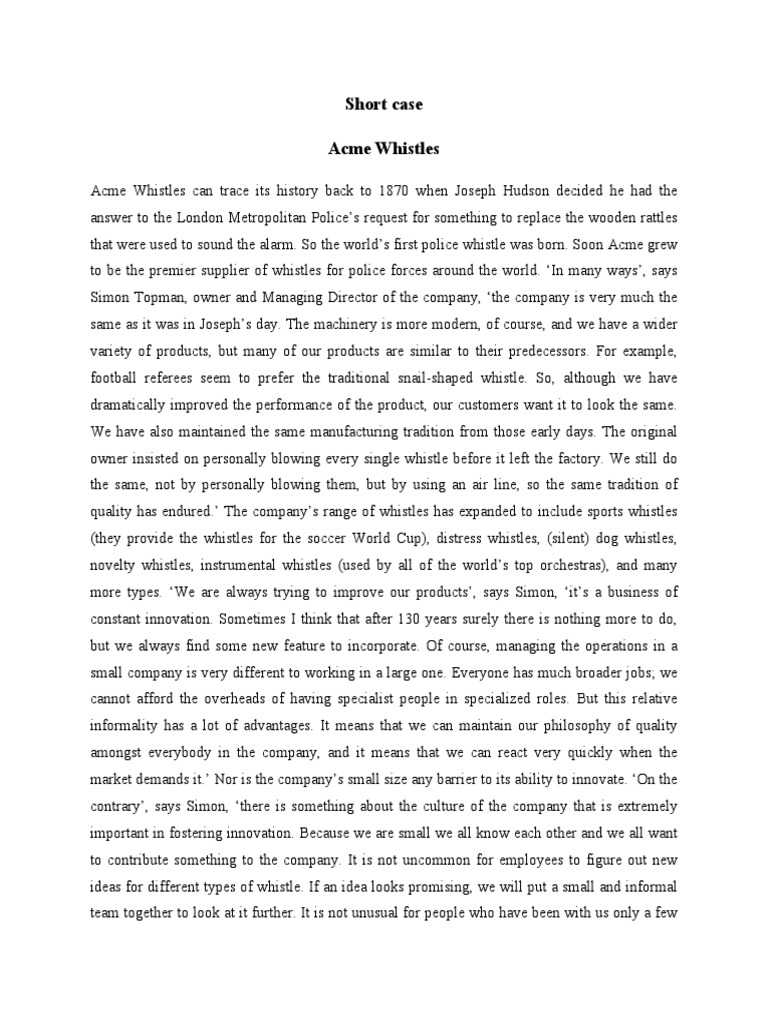 Document Short Case PDF | PDF | Business