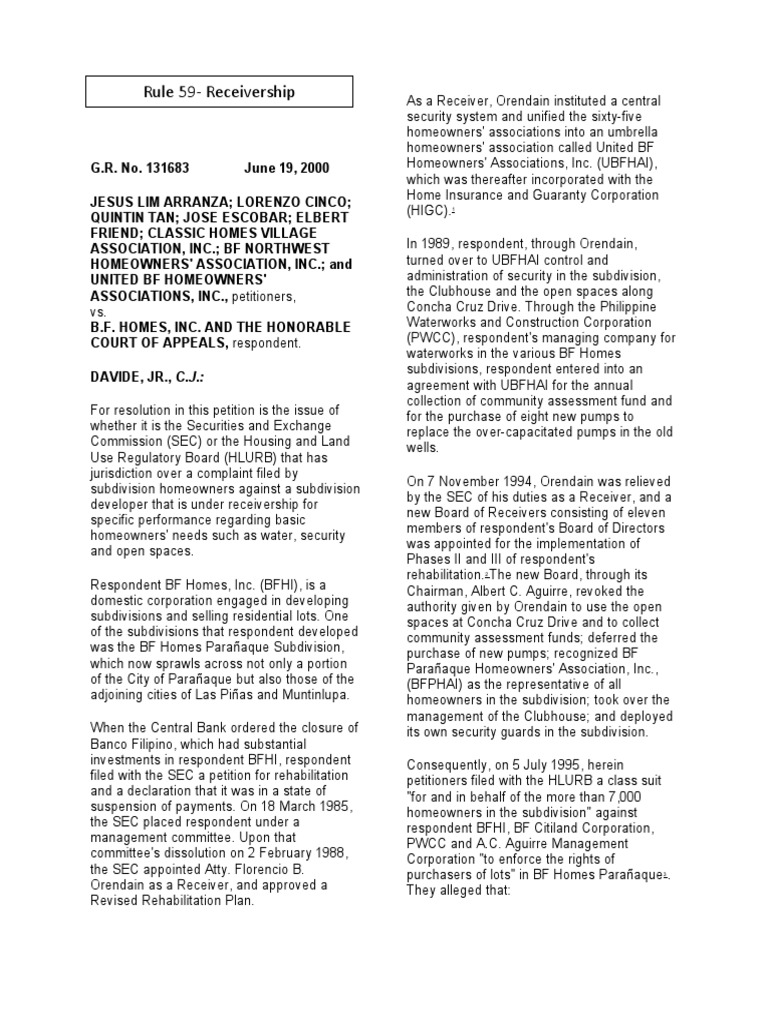 Rule 59Receivership PDF Complaint Jurisdiction