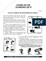 Metodo Correcto de Levantamiento de Cargas