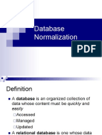 Database Normalization Slides