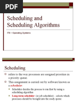 Lecture 5 Scheduling Algorithms