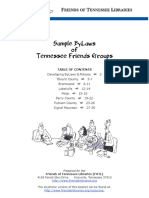Sample ByLaws of Tennessee Friends Groups PDF