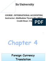 International Accounting: Foreign Currency Translation