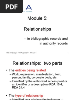 Relationships: - in Bibliographic Records and in Authority Records