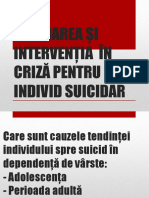 Evaluarea Si Interventia Unui Individ Suicidar