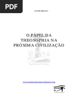 O PAPEL DA THEOSOPHIA NA PRÓXIMA CIVILIZAÇÃO - Annie Besant