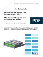 WEG CFW500 IOR Plug in Module 10002046570 Installation Guide en Es PT PDF