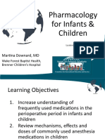 Pharmacology For Infants & Children: Martina Downard, MD