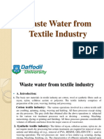 Waste Water From Textile Industry PDF