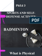 Phed 3 Sports and Self-Defense Activity