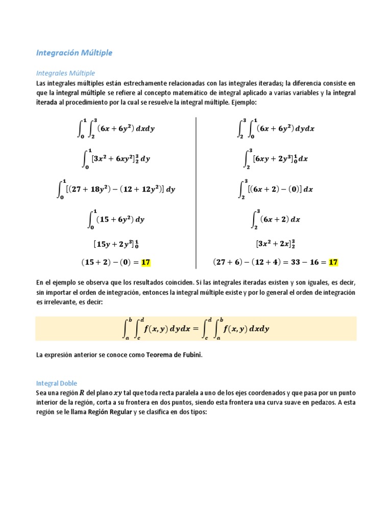 Ejercicios de Integrales Dobles | PDF | Integral | Zona