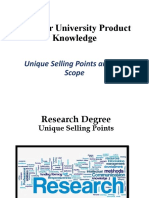 Superior University Product Knowledge: Unique Selling Points and Job Scope