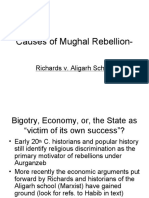 Causes of Mughal Rebellion-: Richards v. Aligarh School