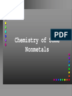 Chemistry of Some Nonmetals