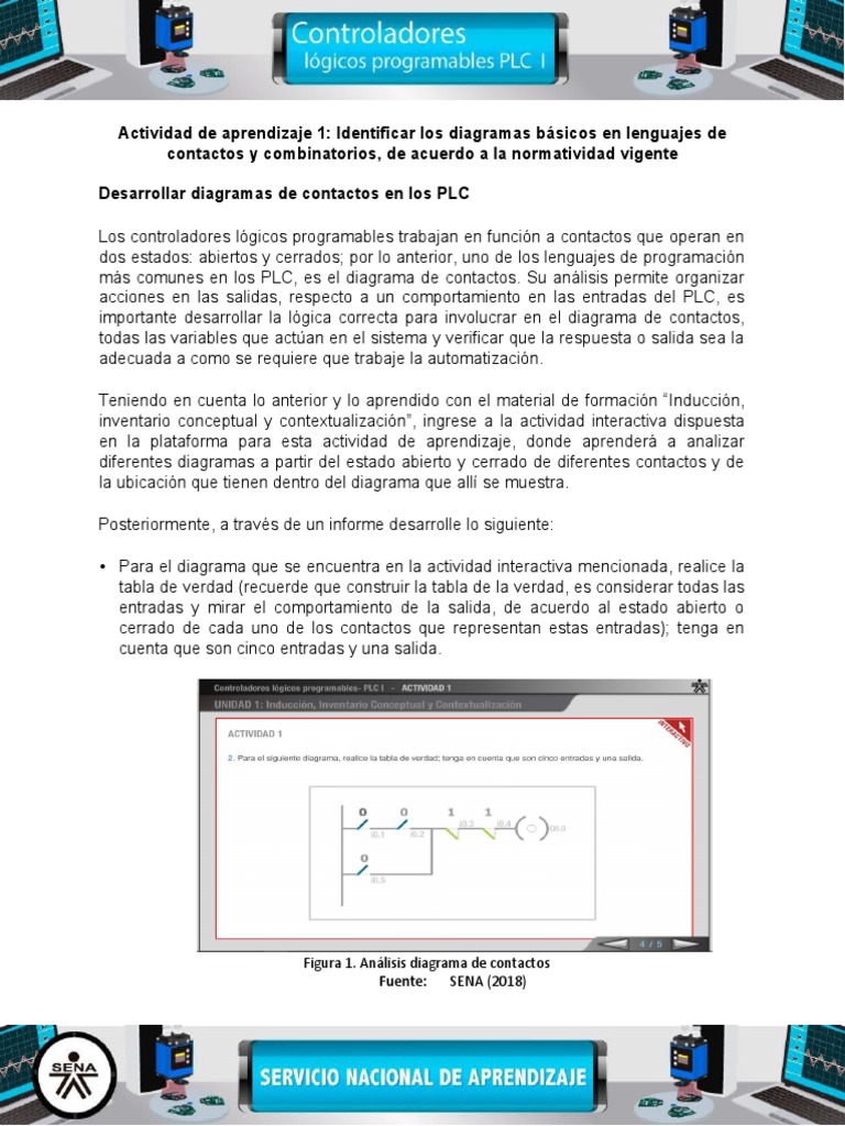 Diagramas de Contactos en PLCs | PDF | Controlador lógico programable ...