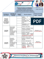 Cronograma de Actividades