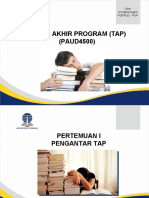 Presentasi Pertemuan 1 - PAUD4500 - TAP - Sri Tatminingsih - 2016