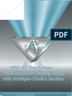 Psychology Released Exam 1994