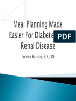 Meal Planning Made Easy For Diabetes and Renal Disease