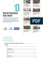 World Population Data Sheet: Critical Population, Health, and Environment