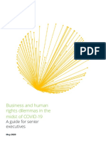Business and Human Rights Dilemmas in The Midst of COVID-19: A Guide For Senior Executives