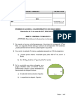 Grado Medio Examen MATEMATICAS - 2017