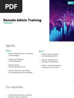 Remote Admin Training