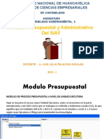 Módulo Presup y Administrat