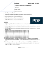 Engineering Mechanics: Coplanar Nonconcurrent Forces & Beam Reactions