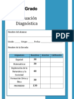 2do Grado - Evaluación Diagnóstica PDF