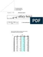 Tabla y Formula Gumbel